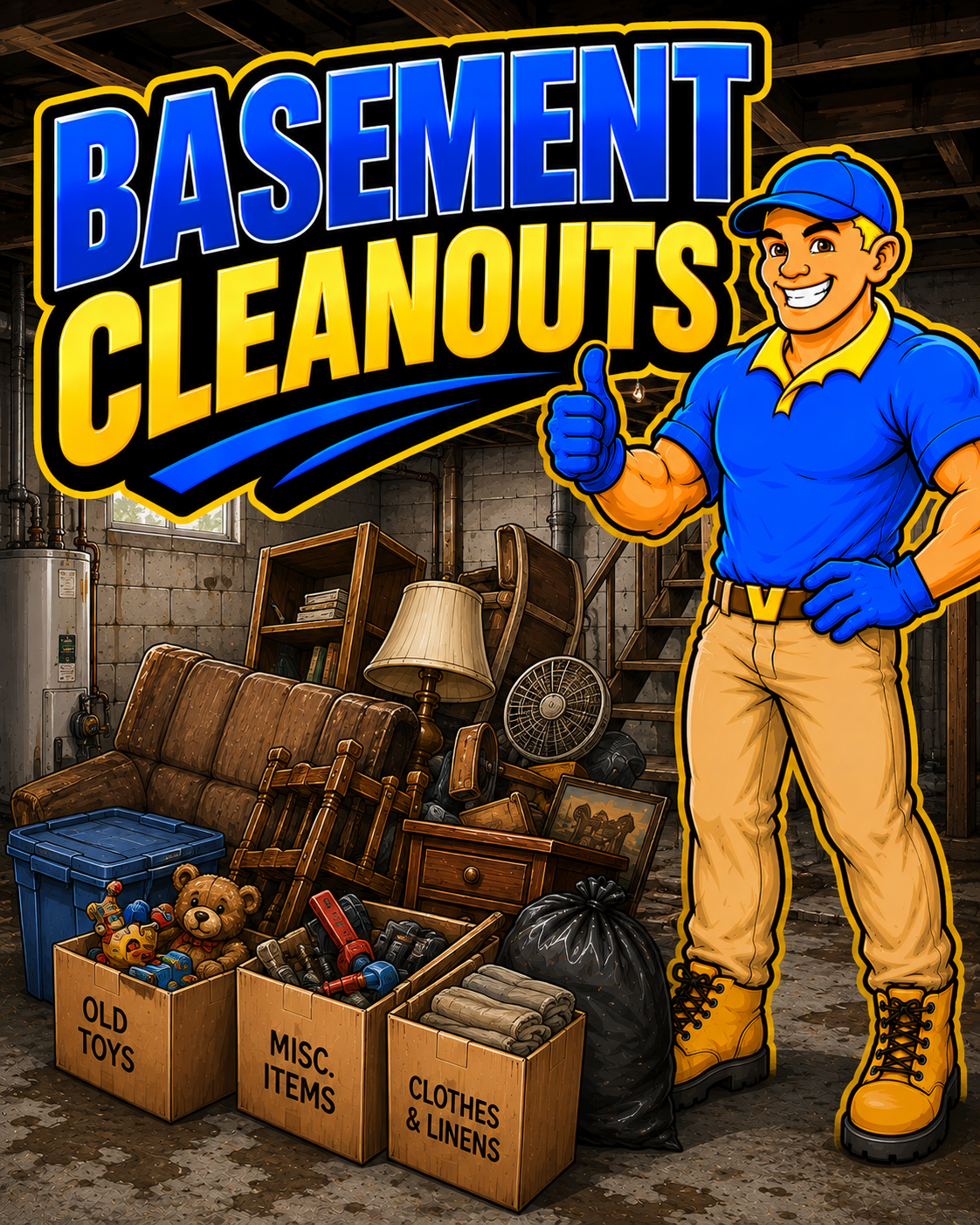 basement cleanouts service tire recycle