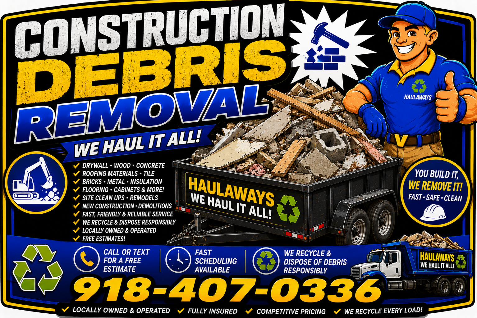construction debris removal service