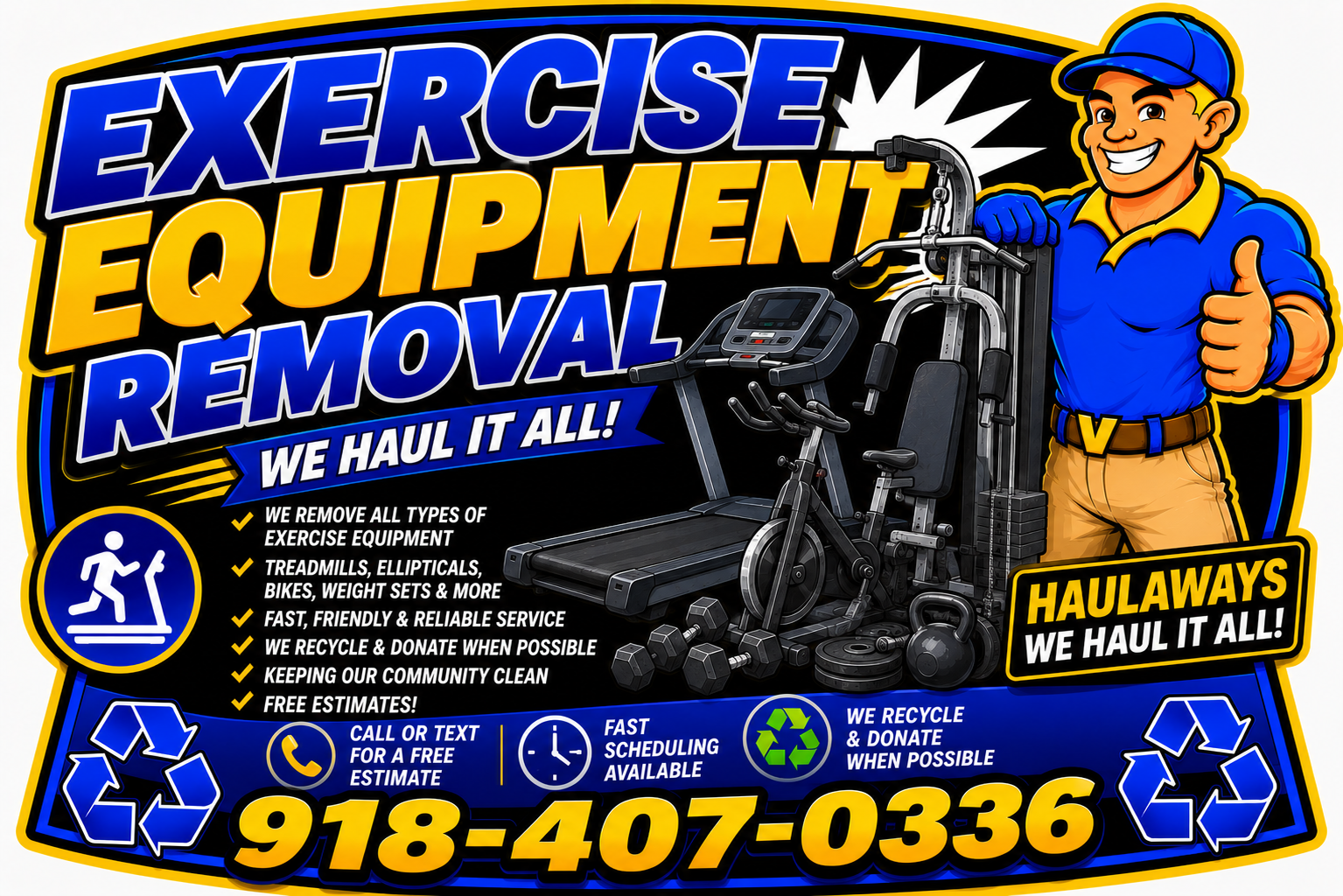 exercise equipment removal service